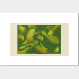 Abstract Artwork Iridescence Liquid Holographic  Posters and Art